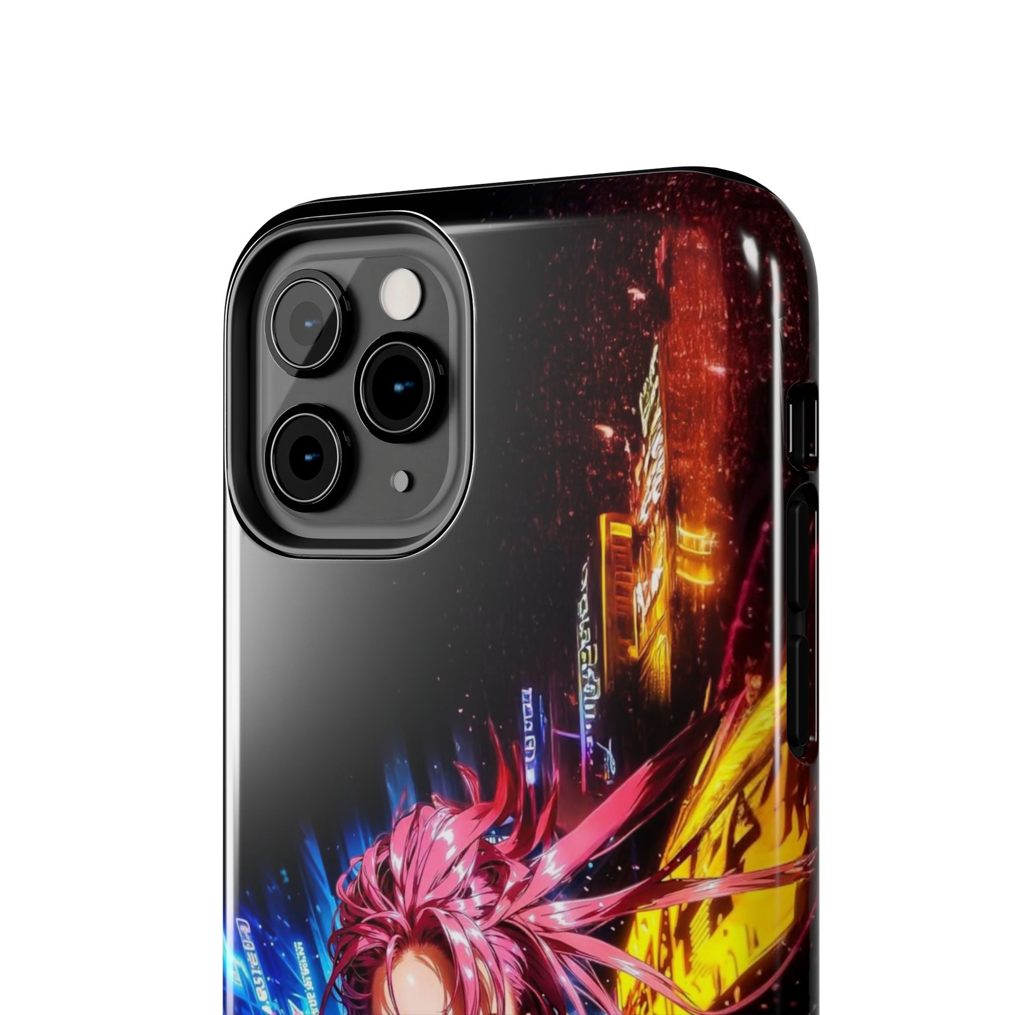 Vibrant Art Phone Case, Tough Phone Cases, Anime Phone Cover, Stylish Phone Protector, Unique Gift for Gamers, Colorful Accessory