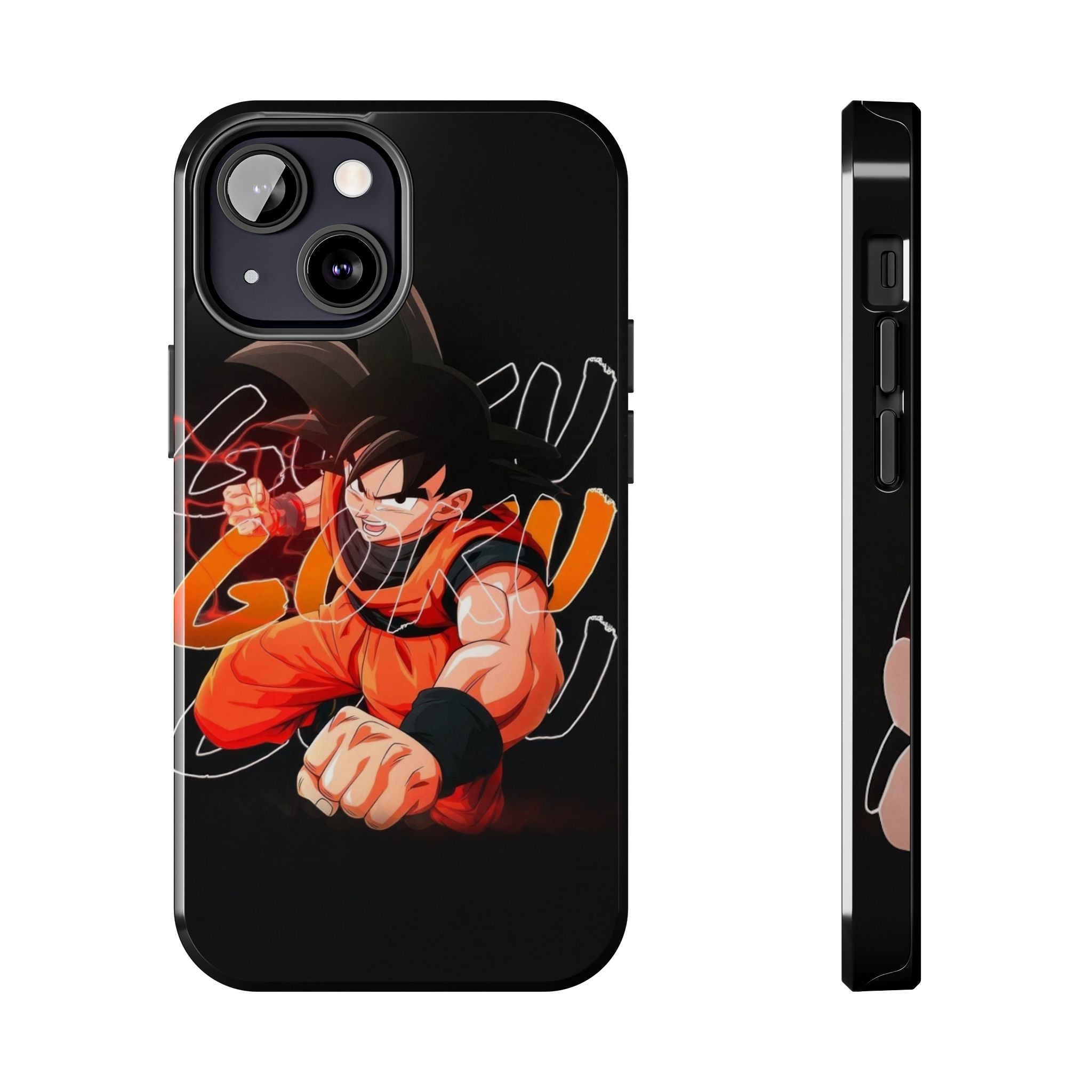 Anime Tough Phone Cases, Goku Strength Case, Durable Phone Cover, Gaming Phone Accessory, Cartoon Phone Case, Gift for Fans