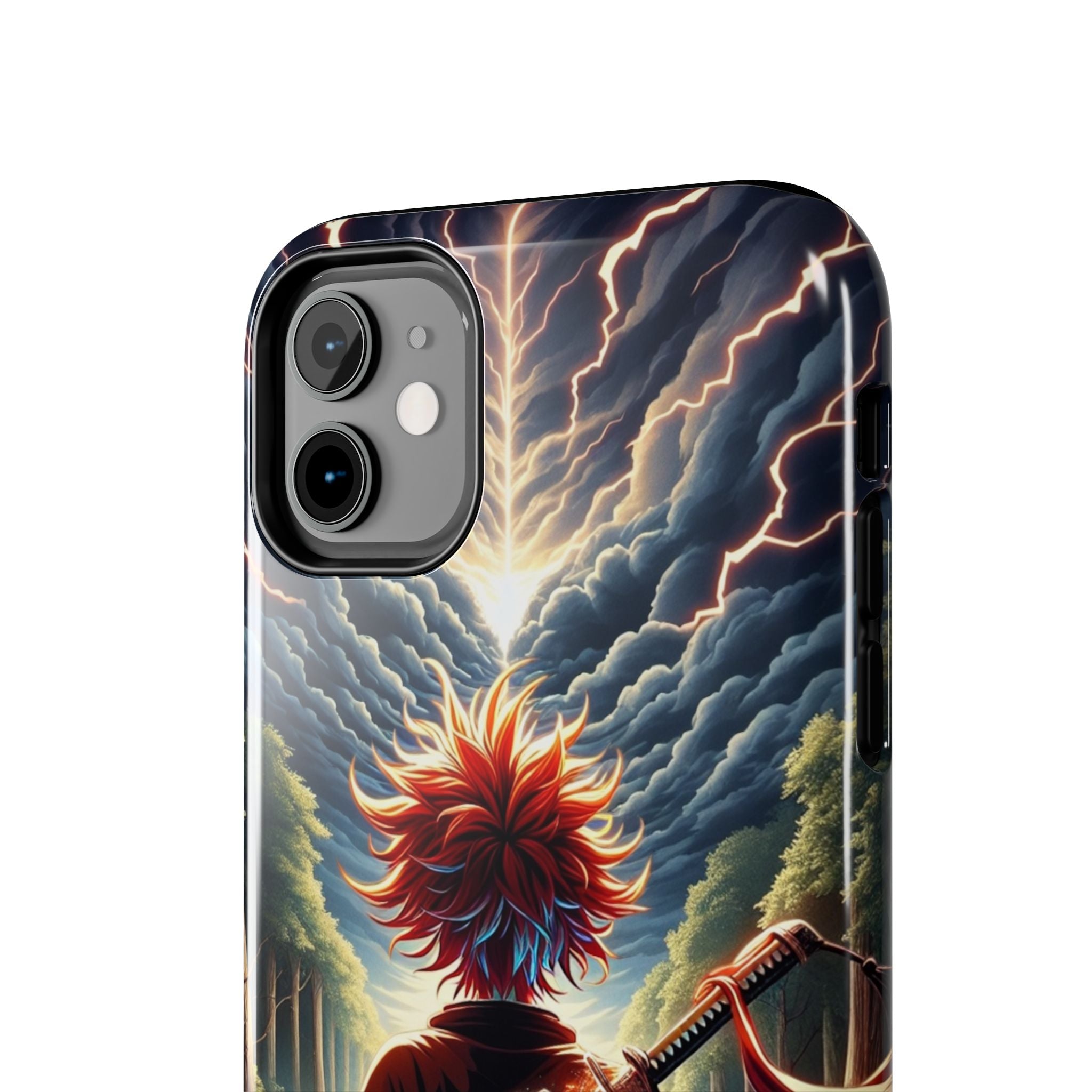 Epic Adventure Tough Phone Cases, Anime, Lightning Design, Durable Cover, Gift for Gamers, Festival Essential