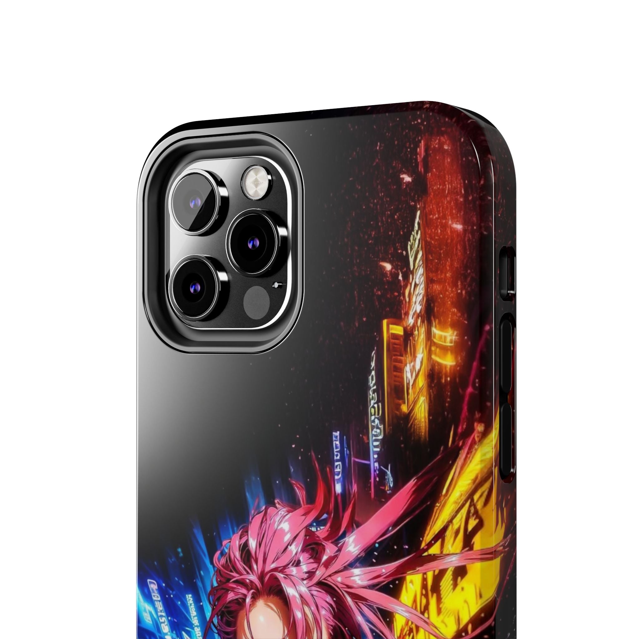 Vibrant Art Phone Case, Tough Phone Cases, Anime Phone Cover, Stylish Phone Protector, Unique Gift for Gamers, Colorful Accessory