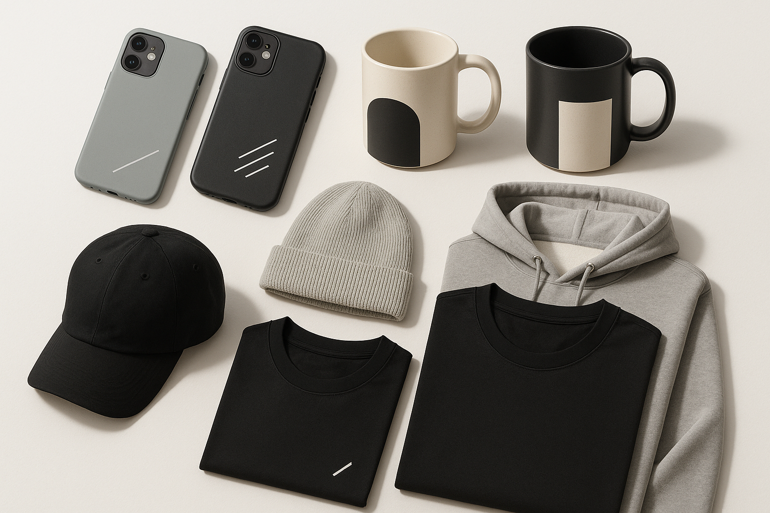 moderns phone cases, mugs, hats, shirts