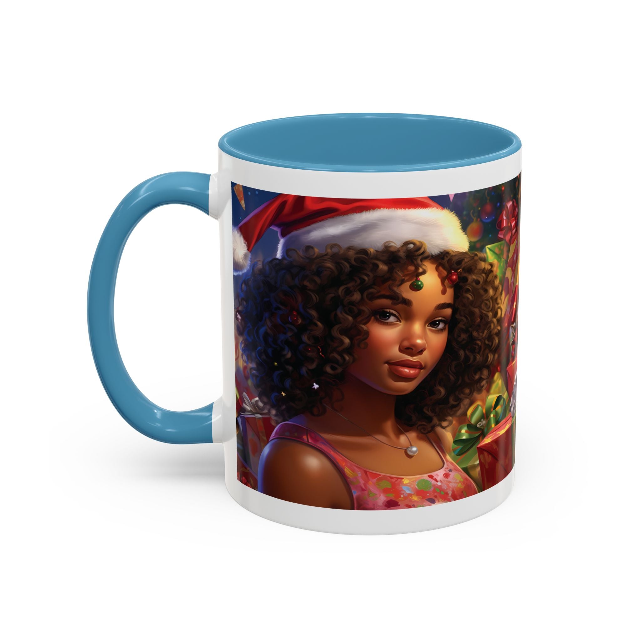 Festive Holiday Coffee Mug, Christmas Gift Mug, Colorful Accent Mug, Cozy Winter Decor, Unique Holiday Drinkware