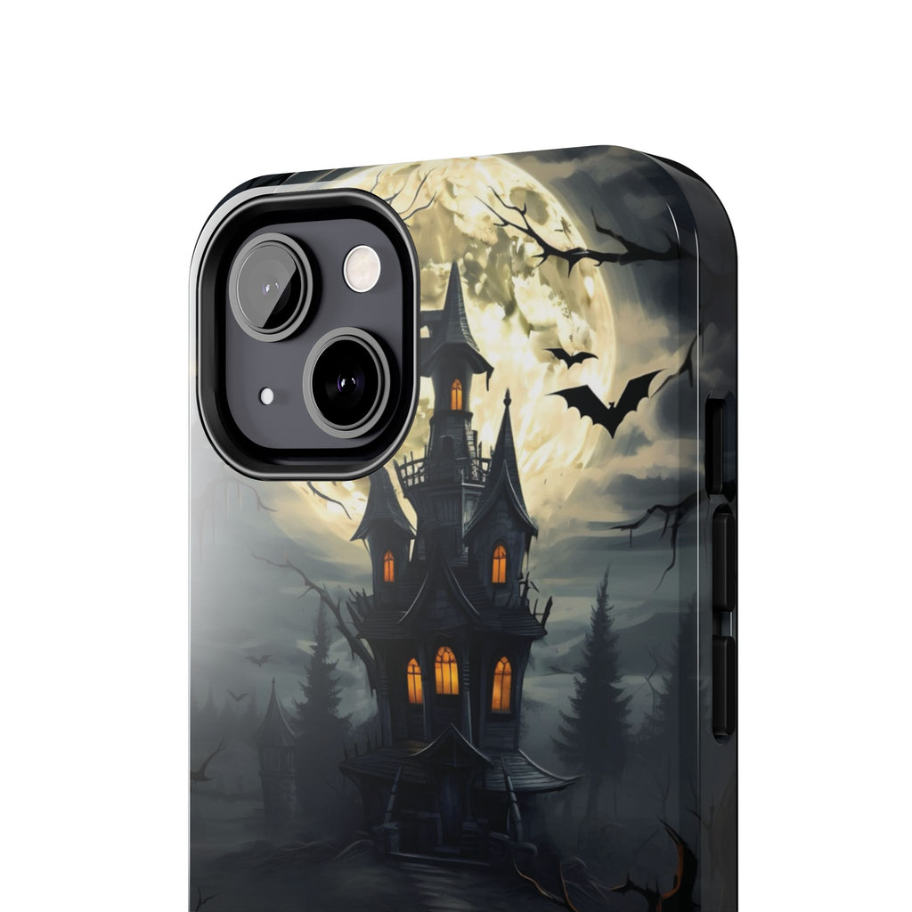 Halloween Haunted House Phone Cases, Tough Cases for Spooky Vibes, Gifts for Halloween Lovers, Ghostly Decor, Fall Accessories