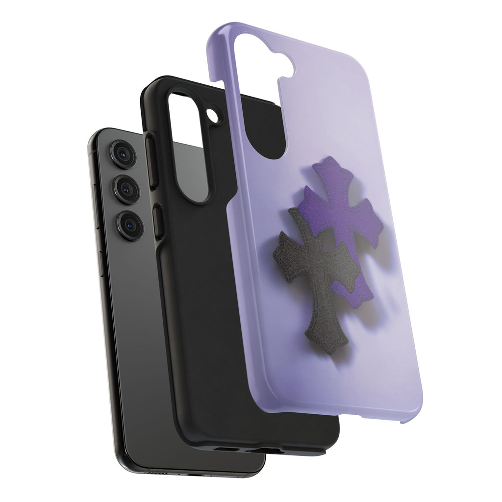 Cross Design Tough Phone Cases, Durable Phone Covers, Christian Gifts, Protective Cases for Men, Unique Tech Accessories