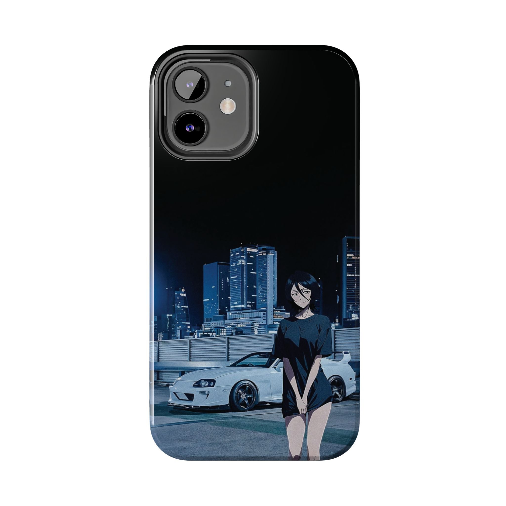 Anime-Inspired Tough Phone Case for Car Enthusiasts