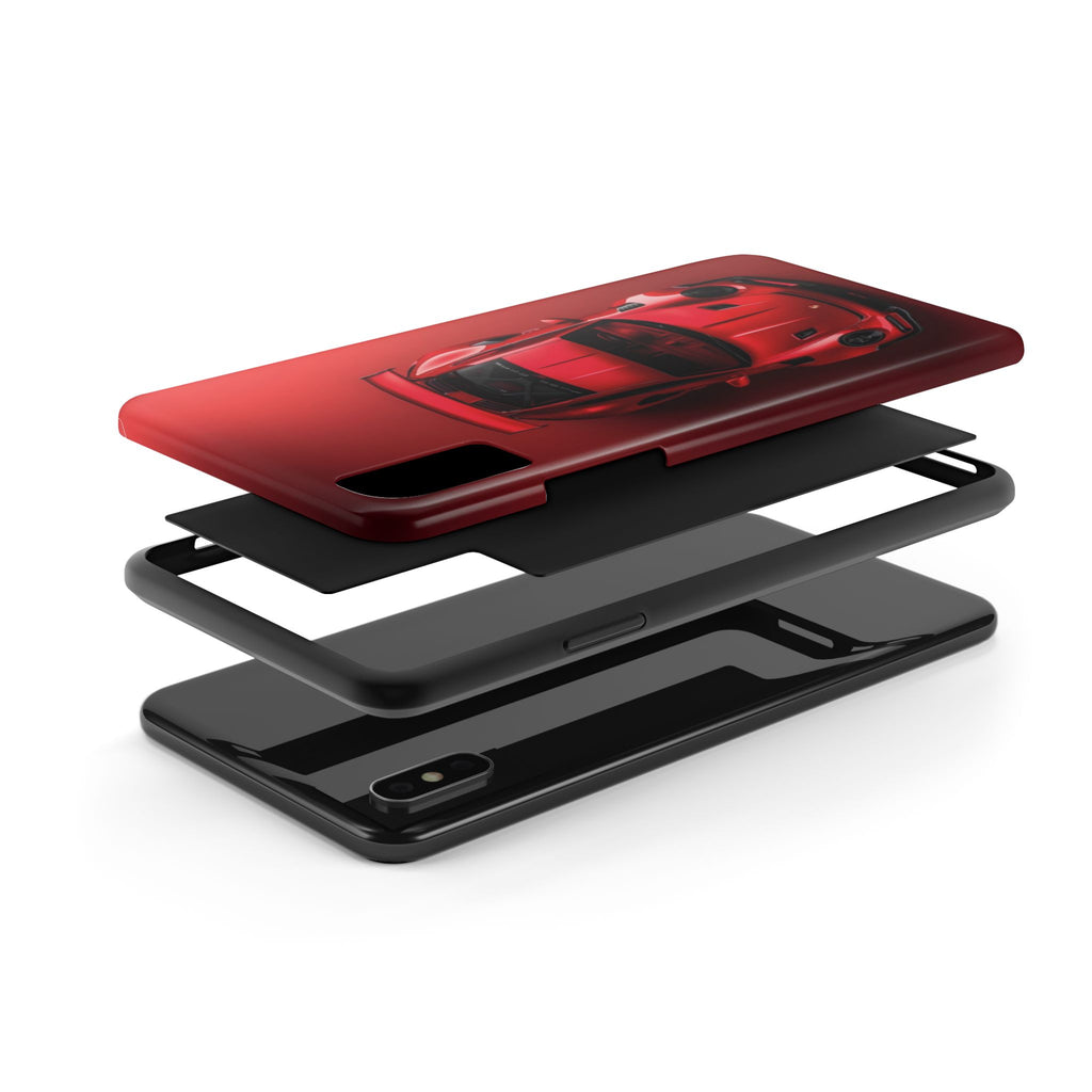 Sleek Sports Car Phone Cases for Automotive Enthusiasts, Durable Phone Covers, Car Lover Gifts, Stylish Tech Accessories, Red Racing Design