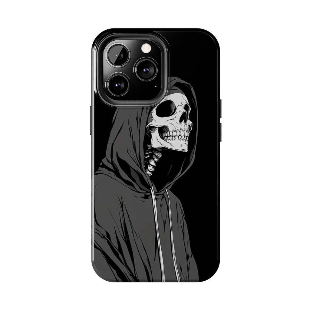 Edgy Skull Phone Cases, Protective Phone Cover, Goth Aesthetic, Halloween Decor, Unique Gift