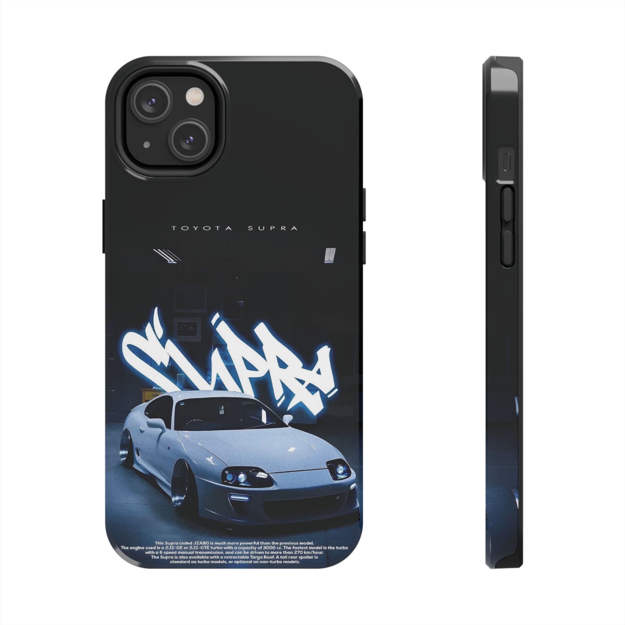 Toyota Supra Graffiti Phone Case - Tough & Stylish Protection for Car Enthusiasts