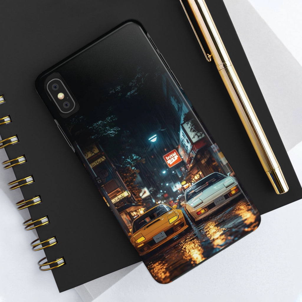 Night Cityscape Phone Cases, Urban Aesthetic Case, Tough Protection Case, Perfect Gift for Car Lovers, Ideal for Birthdays, Holidays