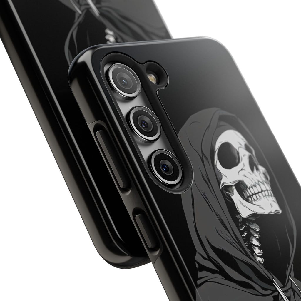 Edgy Skull Phone Cases, Protective Phone Cover, Goth Aesthetic, Halloween Decor, Unique Gift