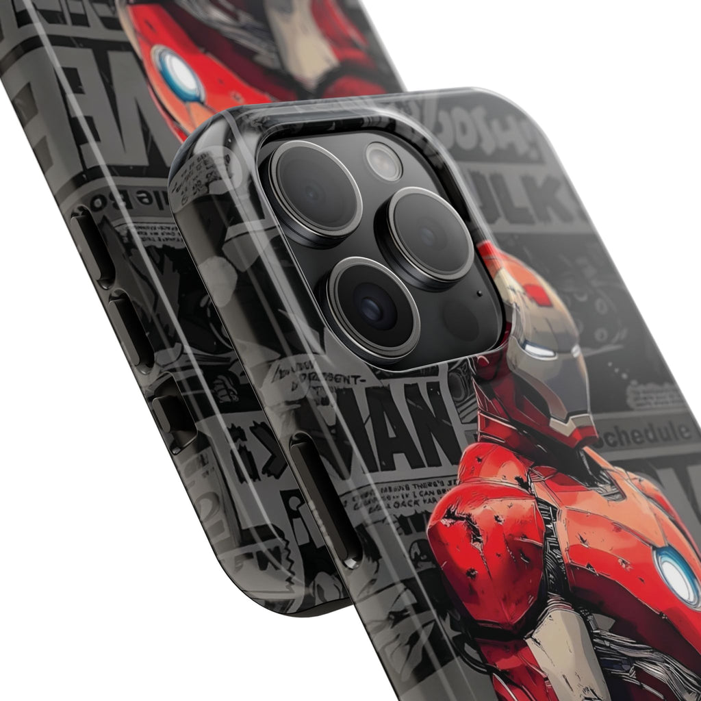 Iron Man Hero Tough Phone Cases - Durable, Stylish, Perfect for Marvel Fans, Geek Gifts, Comic Book Lovers, Unique Accessories