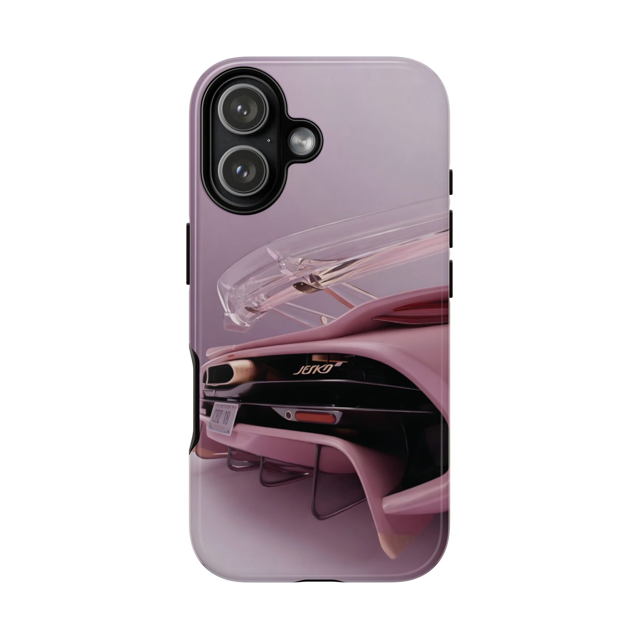 Pink Hyper Car Phone Case — Retro Automotive iPhone Cover