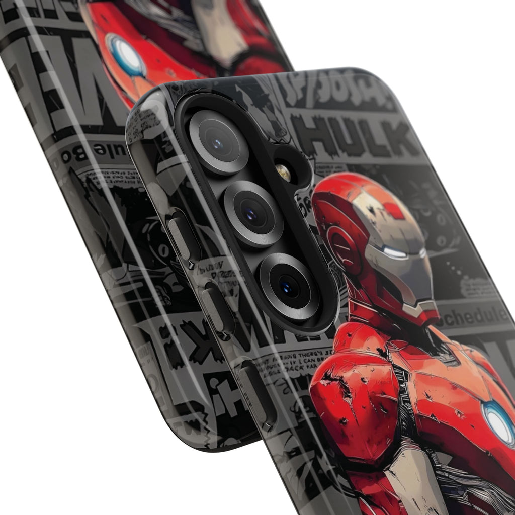 Iron Man Hero Tough Phone Cases - Durable, Stylish, Perfect for Marvel Fans, Geek Gifts, Comic Book Lovers, Unique Accessories