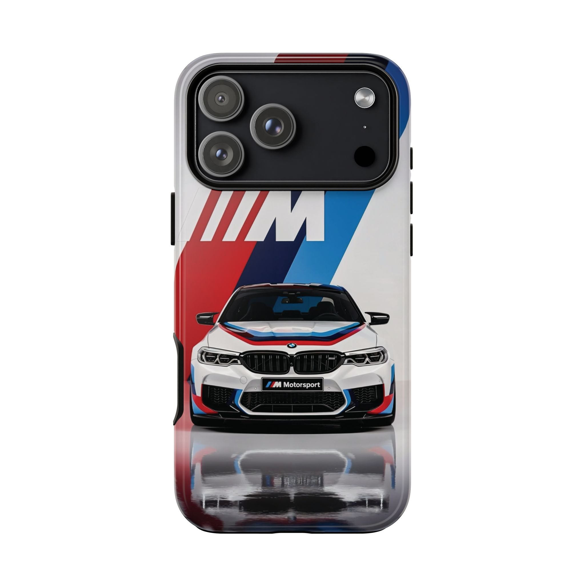 Racing Stripe Tough Phone Case — Motorsport Car Graphic