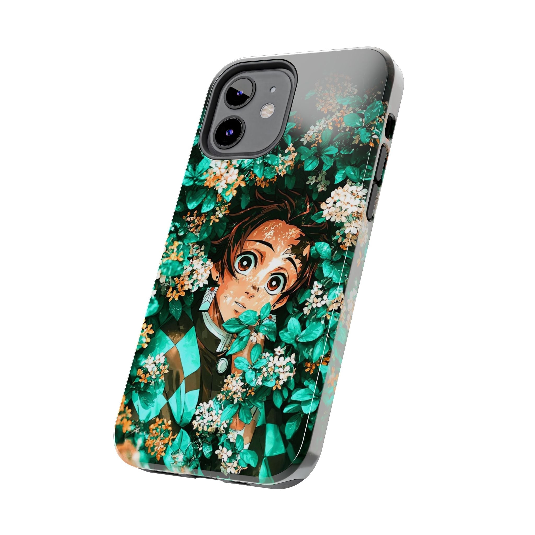 Floral Fantasy Tough Phone Cases | Trendy Phone Cover | Unique Gift for Nature Lovers | Durable Protection | Anime-Inspired Design