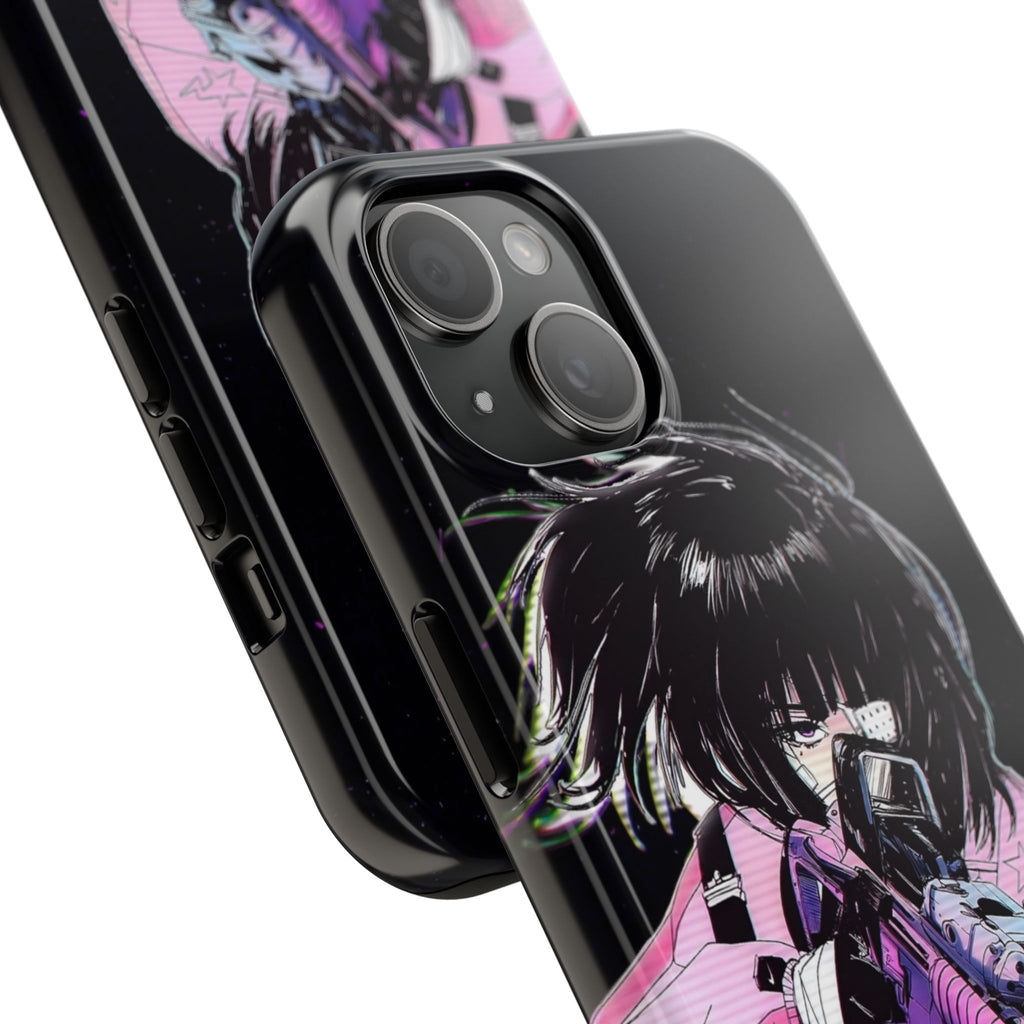Anime-Style Tough Phone Cases with Edgy Designs, Perfect for Gamers, Cyberpunk Lovers, Gifts for Birthdays, Holidays, and Cosplay