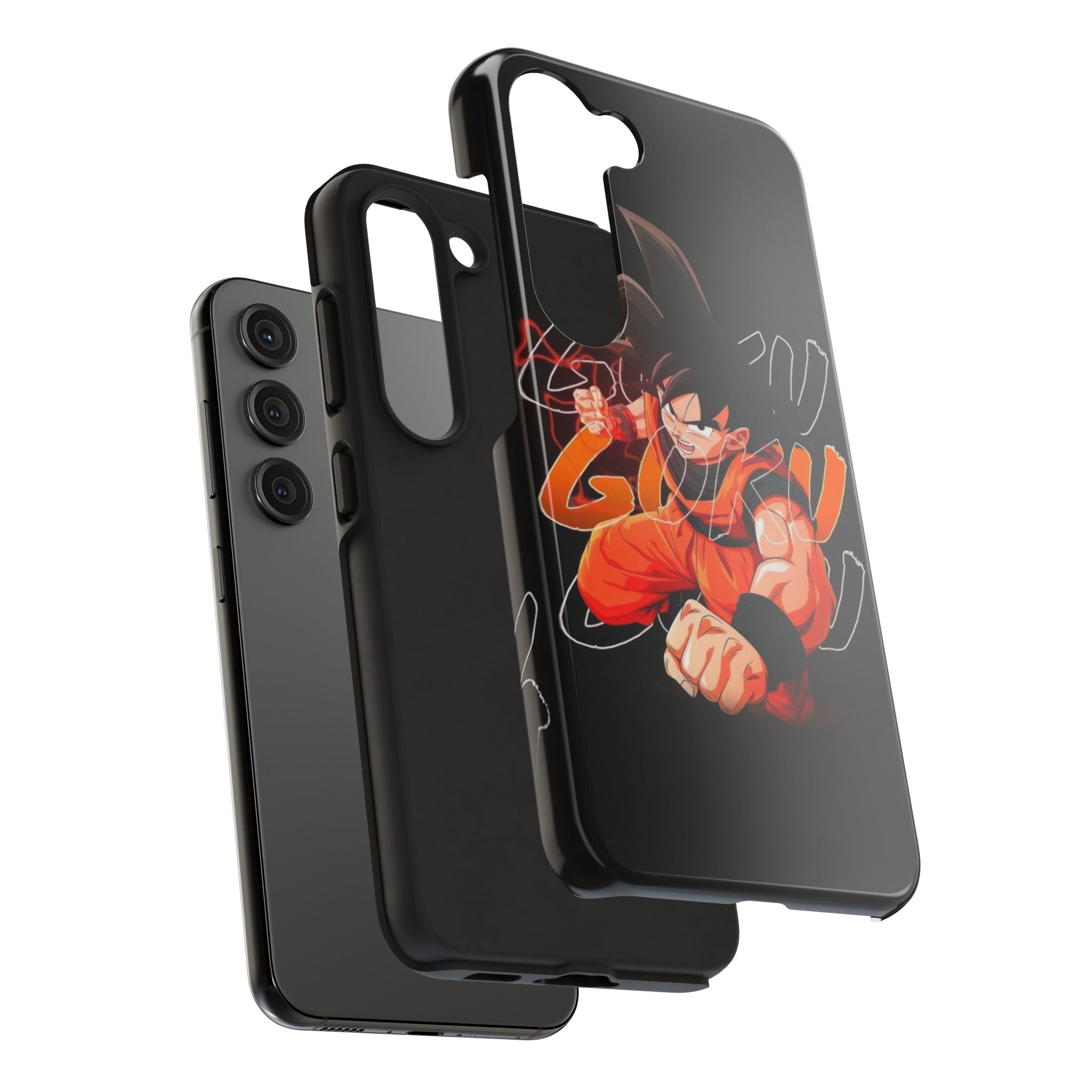 Anime Tough Phone Cases, Goku Strength Case, Durable Phone Cover, Gaming Phone Accessory, Cartoon Phone Case, Gift for Fans