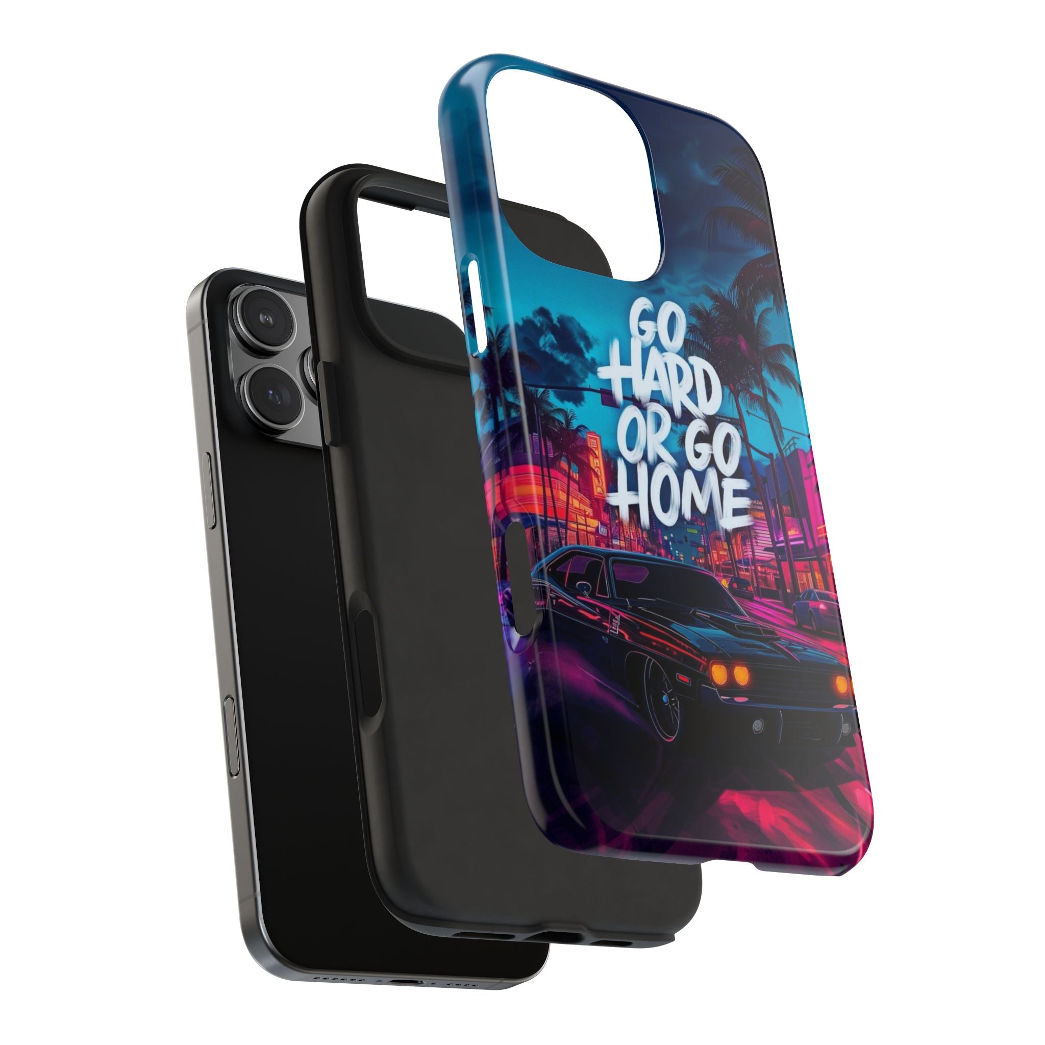 Go Hard or Go Home Tough Phone Case for Car Enthusiasts