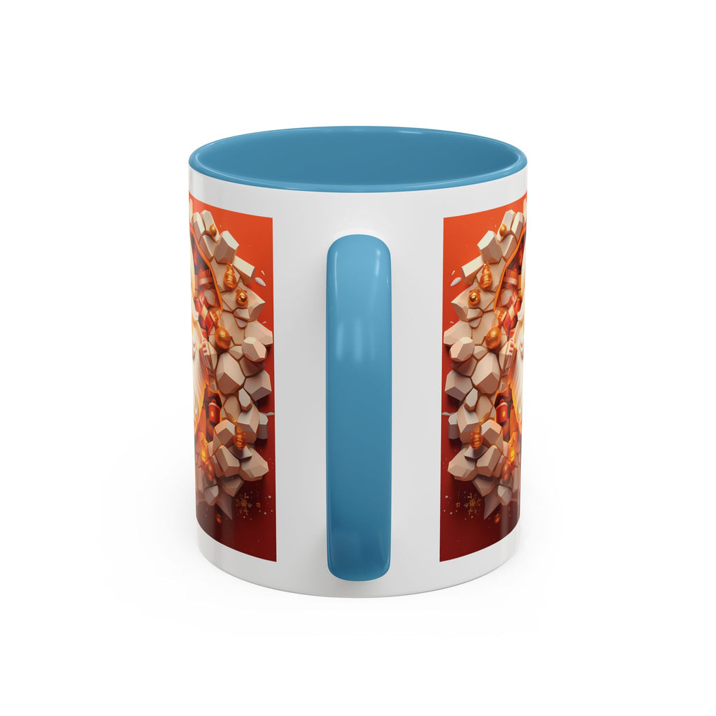 Cheerful Santa Accent Coffee Mug - Perfect for Xmas, Holiday Gifts, Cozy Mornings, Festive Decor, Coffee Lovers