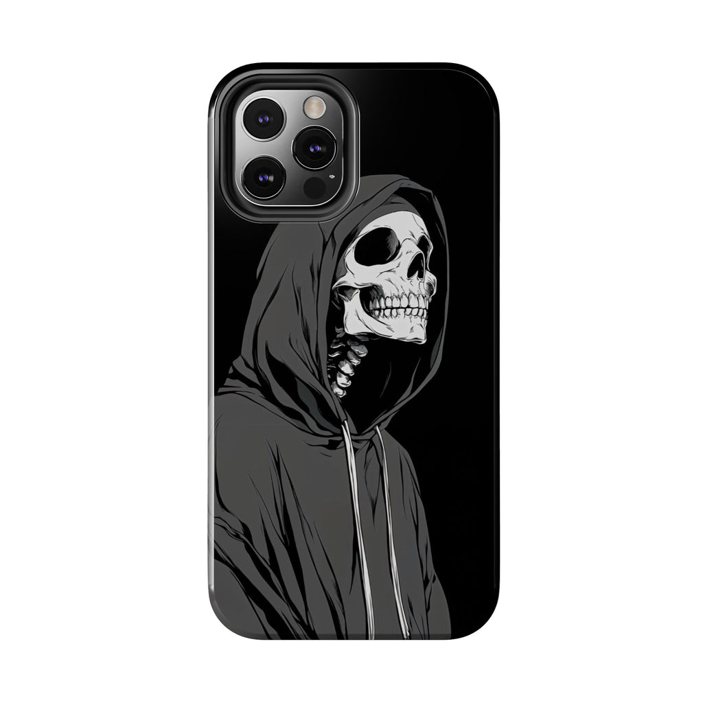 Edgy Skull Phone Cases, Protective Phone Cover, Goth Aesthetic, Halloween Decor, Unique Gift