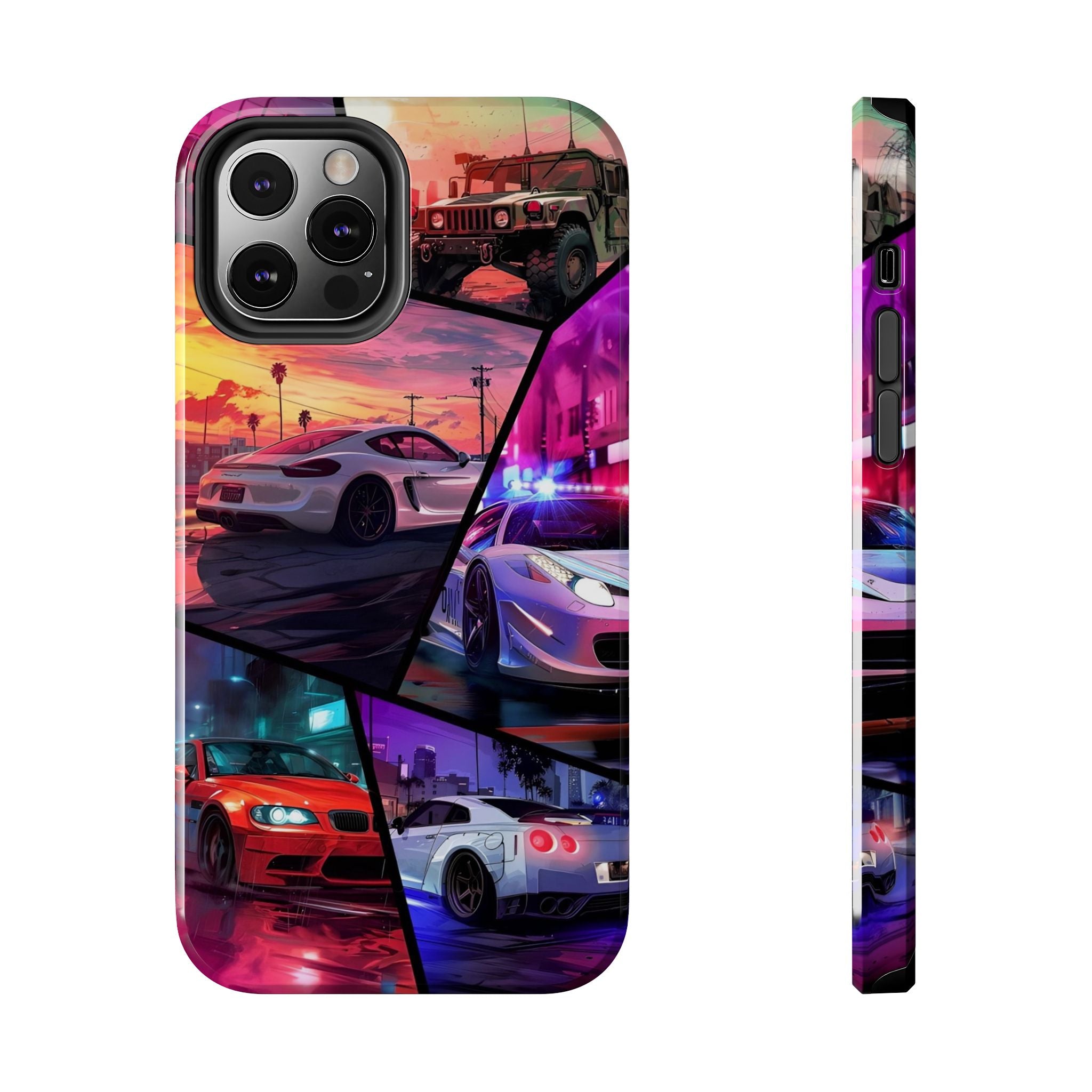 Vibrant Automotive Tough Phone Cases for Car Enthusiasts