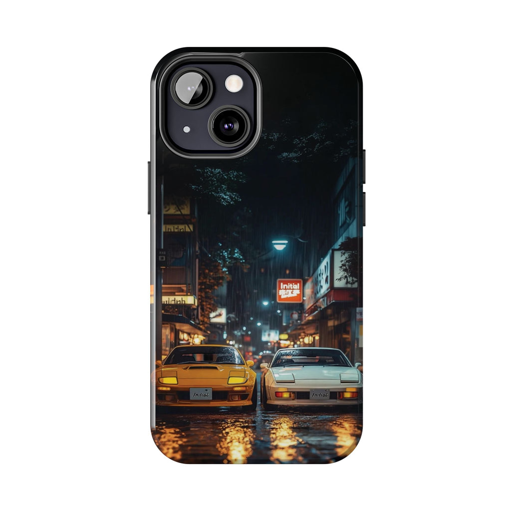 Night Cityscape Phone Cases, Urban Aesthetic Case, Tough Protection Case, Perfect Gift for Car Lovers, Ideal for Birthdays, Holidays