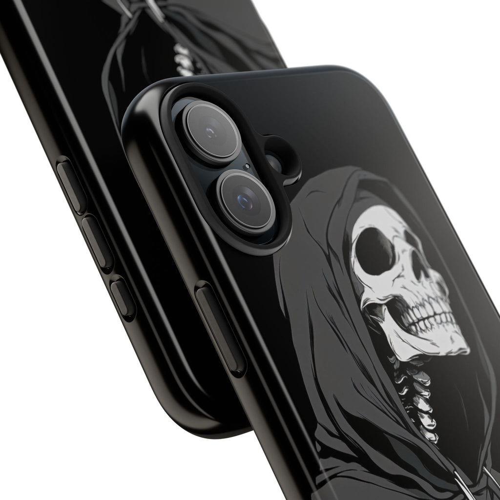 Edgy Skull Phone Cases, Protective Phone Cover, Goth Aesthetic, Halloween Decor, Unique Gift