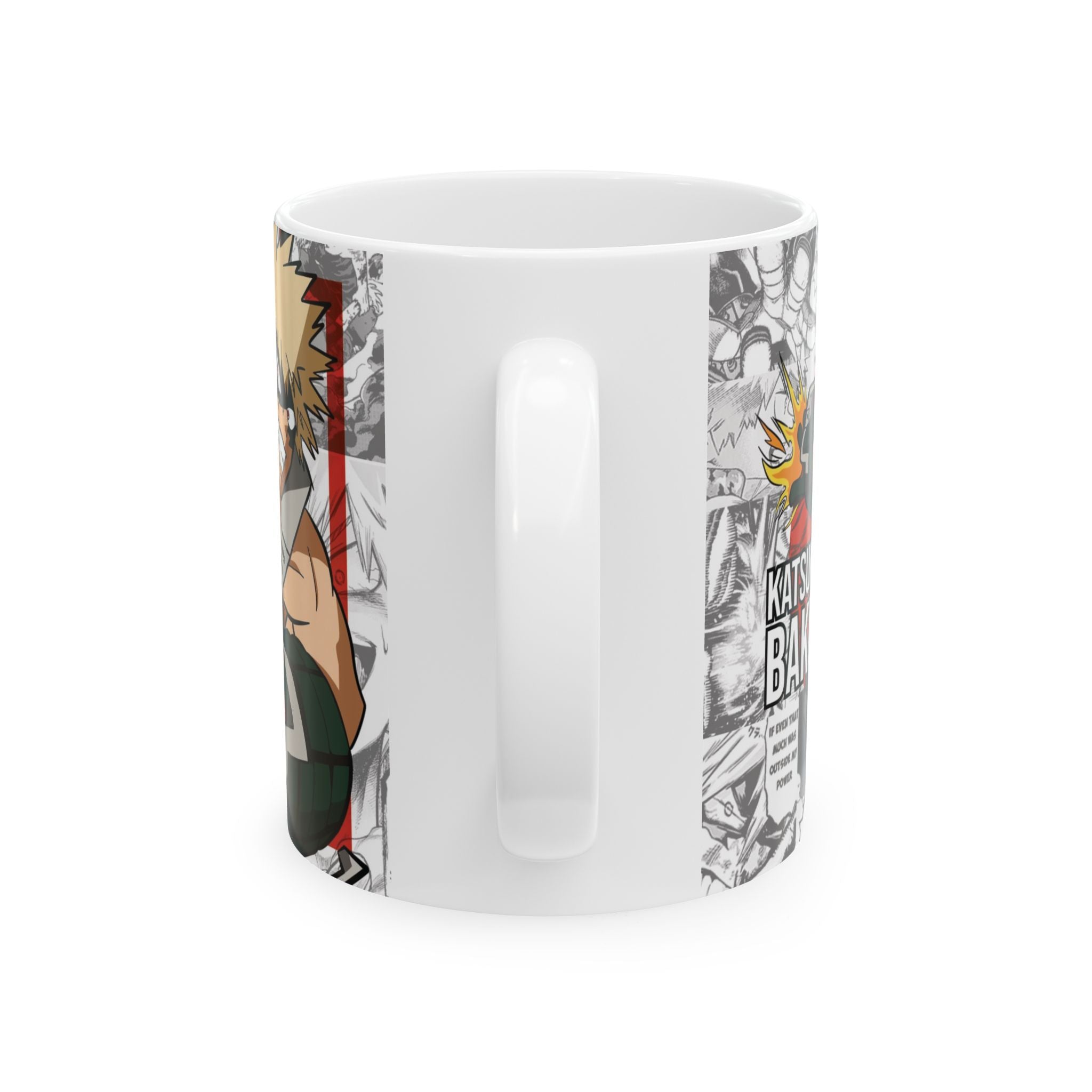 Bakugo Anime Collage Ceramic Mug — 'Kacchan' Action Graphic 11oz/15oz