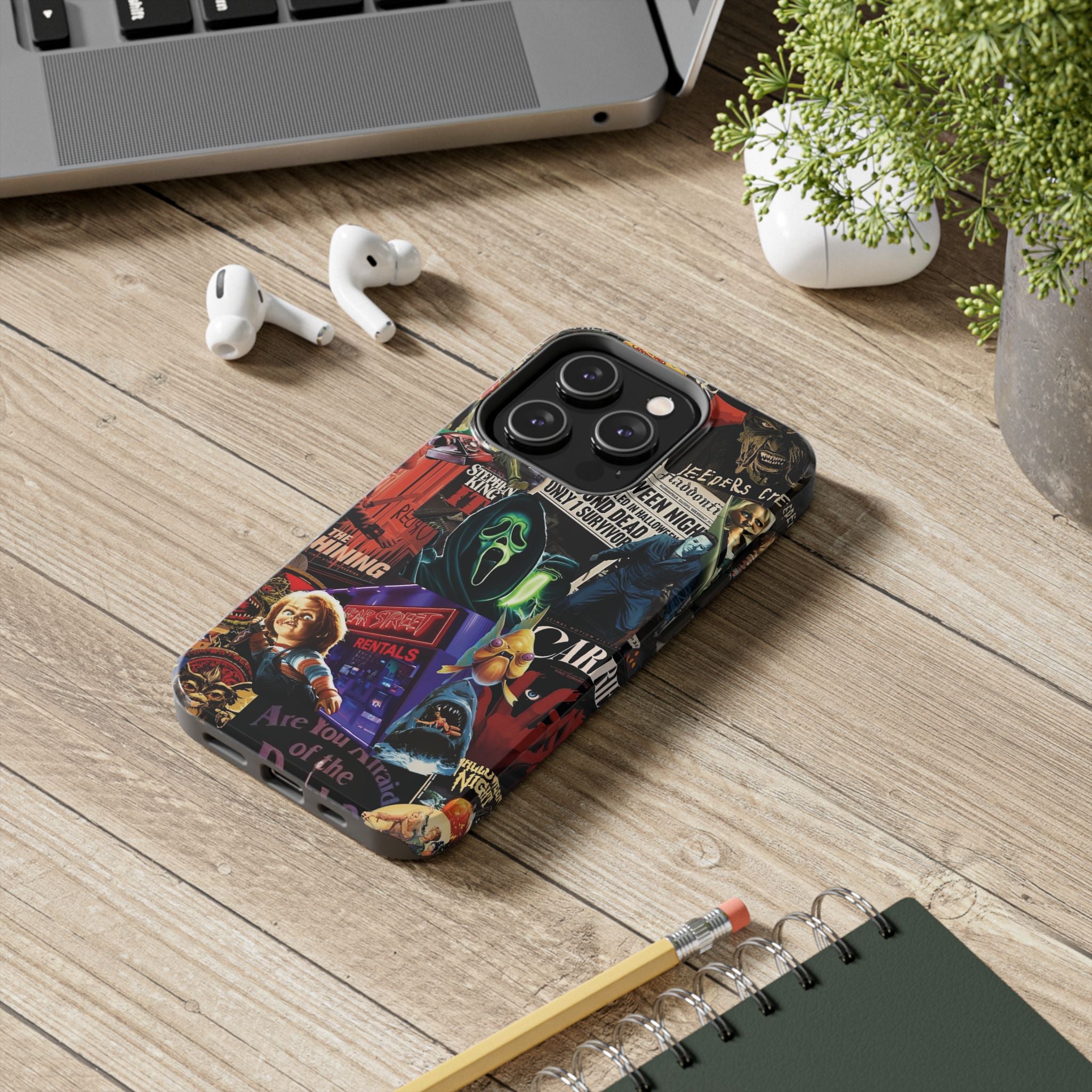 Spooky Horror Movie Phone Case | Tough Phone Cases for Horror Lovers, Halloween Gifts, Unique Accessories, Movie Night Essentials, [...]