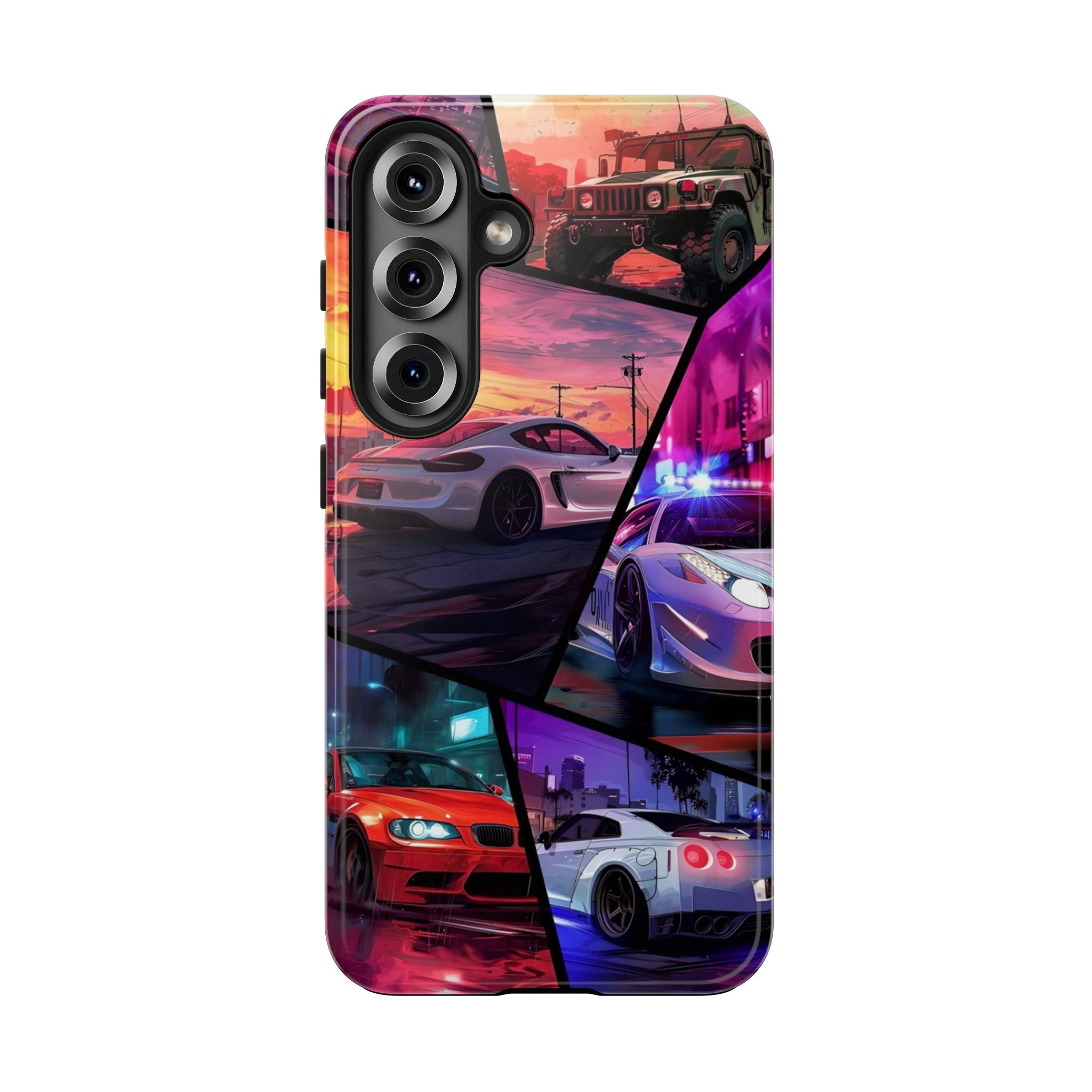 Vibrant Automotive Tough Phone Cases for Car Enthusiasts