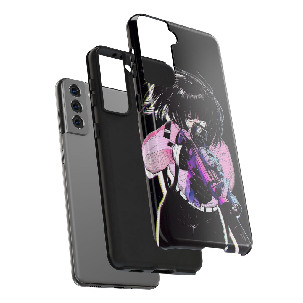 Anime-Style Tough Phone Cases with Edgy Designs, Perfect for Gamers, Cyberpunk Lovers, Gifts for Birthdays, Holidays, and Cosplay
