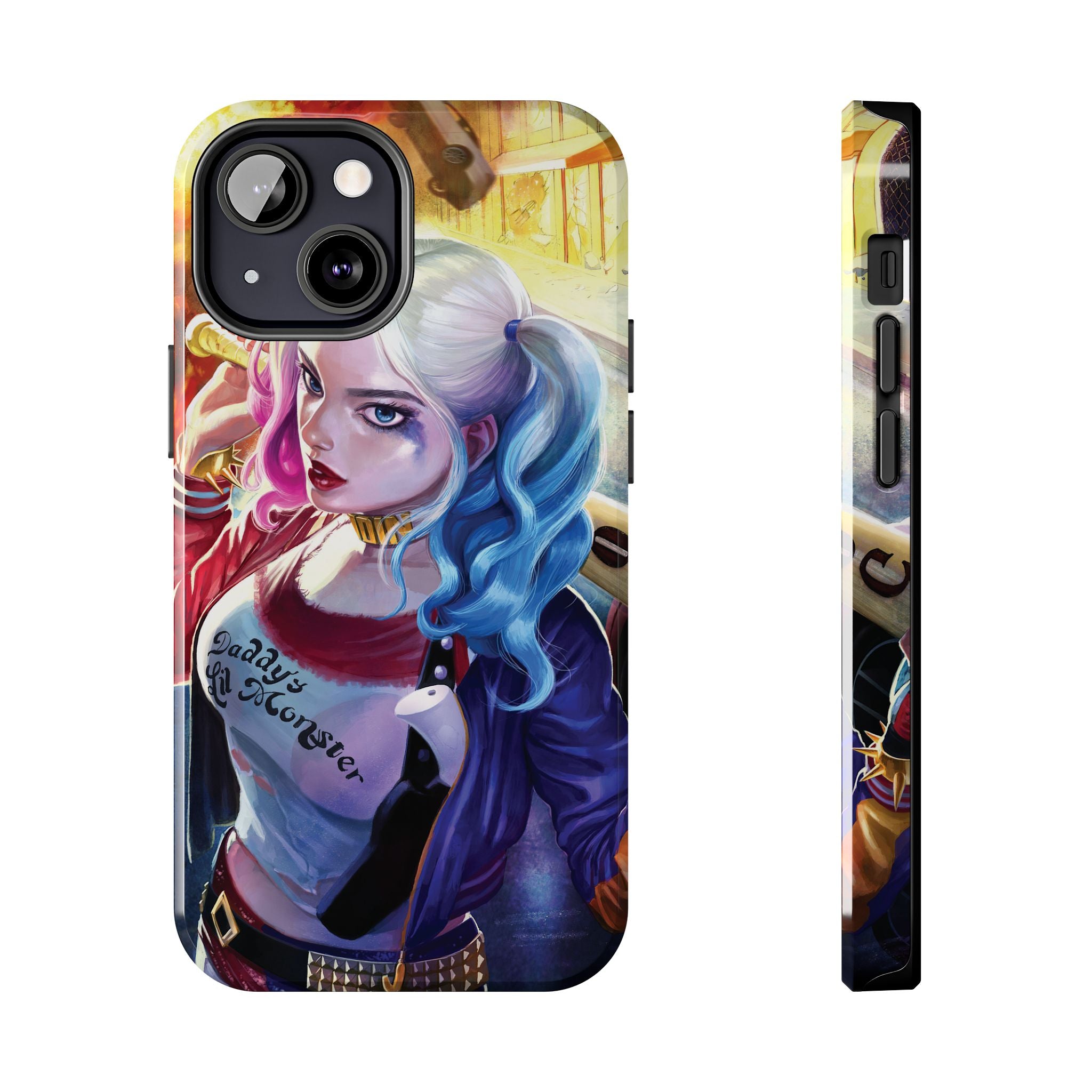 Harley Quinn Tough Phone Cases, Stylish Phone Protector for Women, Anime Style Mobile Cover, Unique Gift for Gamers, Pop Culture Accessories