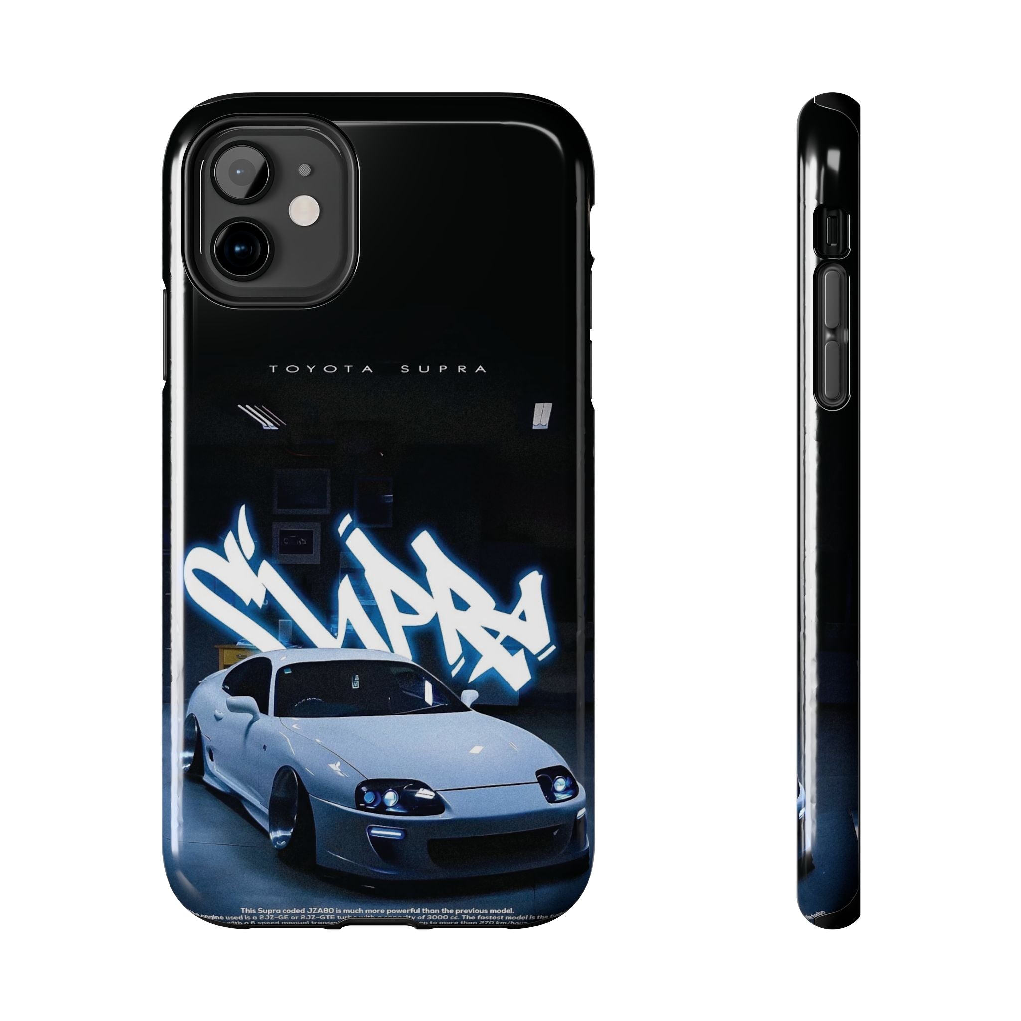 Toyota Supra Graffiti Phone Case - Tough & Stylish Protection for Car Enthusiasts