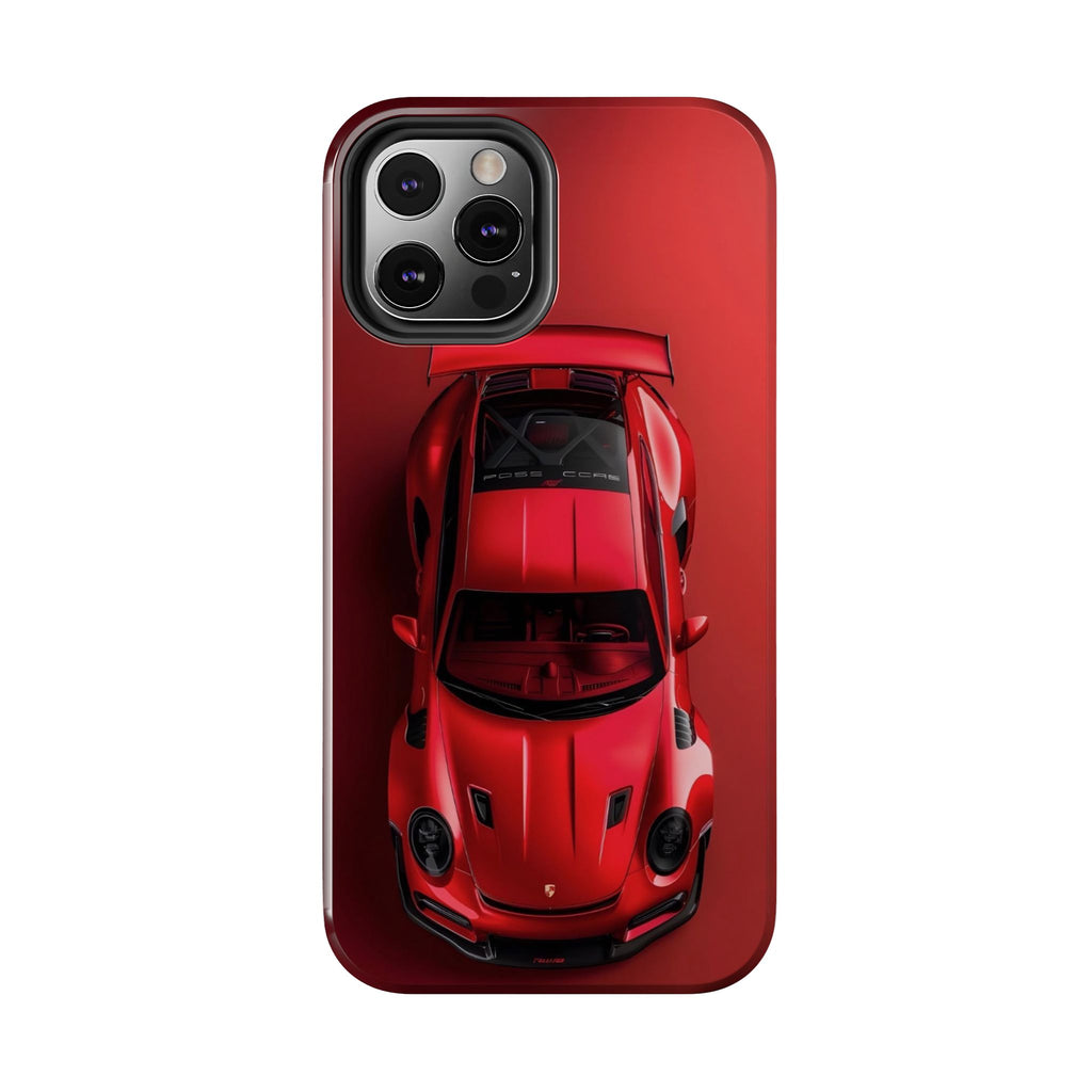 Sleek Sports Car Phone Cases for Automotive Enthusiasts, Durable Phone Covers, Car Lover Gifts, Stylish Tech Accessories, Red Racing Design
