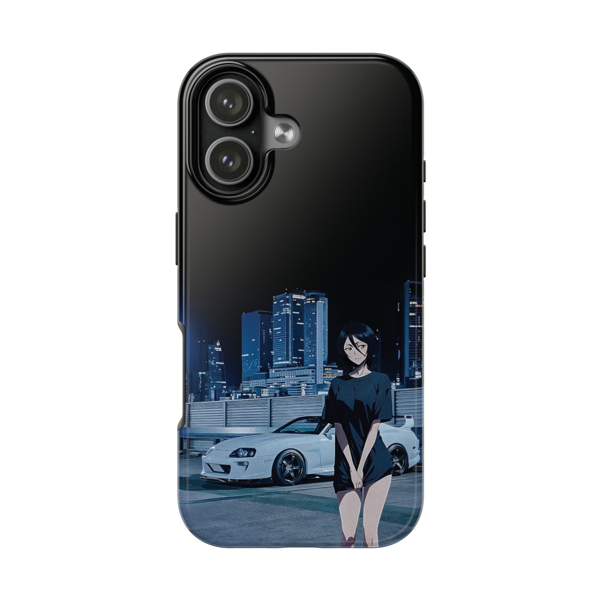 Anime-Inspired Tough Phone Case for Car Enthusiasts