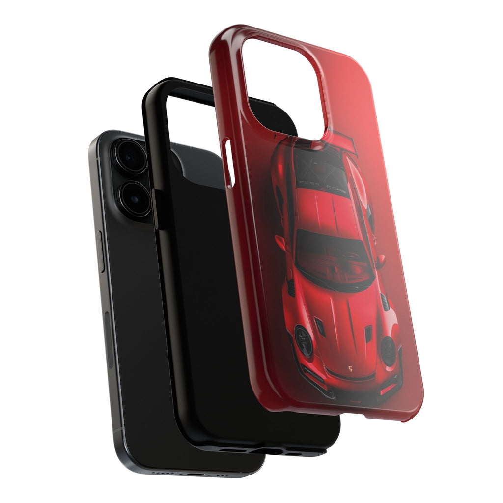 Sleek Sports Car Phone Cases for Automotive Enthusiasts, Durable Phone Covers, Car Lover Gifts, Stylish Tech Accessories, Red Racing Design