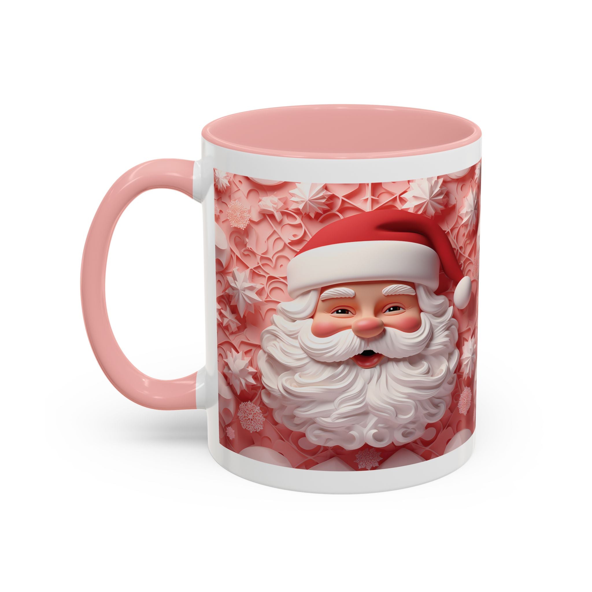 Festive Santa Coffee Mug, Christmas Mug, Holiday Gift, Winter Decoration, Cute Santa Artwork, Hot Cocoa Cup