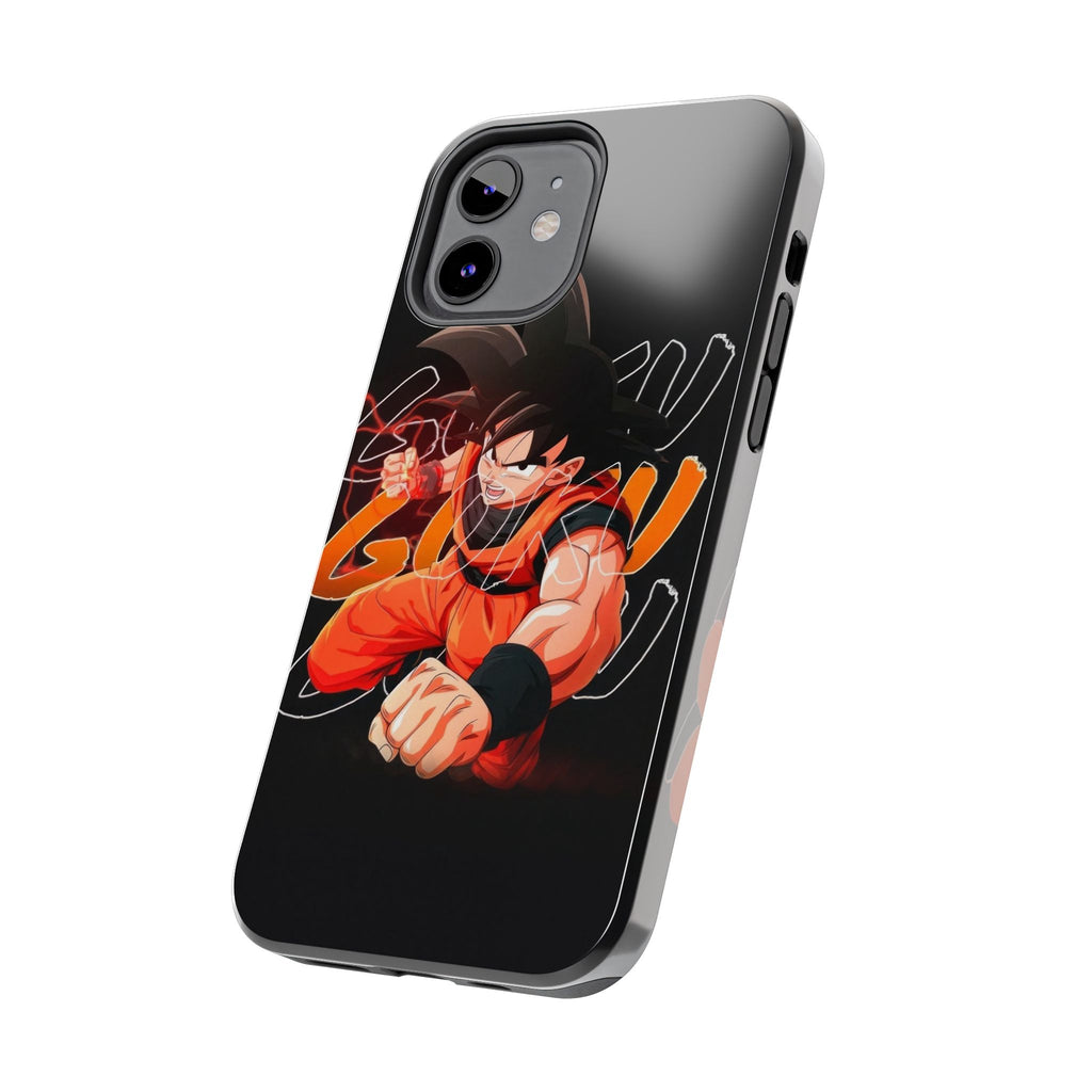 Anime Tough Phone Cases, Goku Strength Case, Durable Phone Cover, Gaming Phone Accessory, Cartoon Phone Case, Gift for Fans