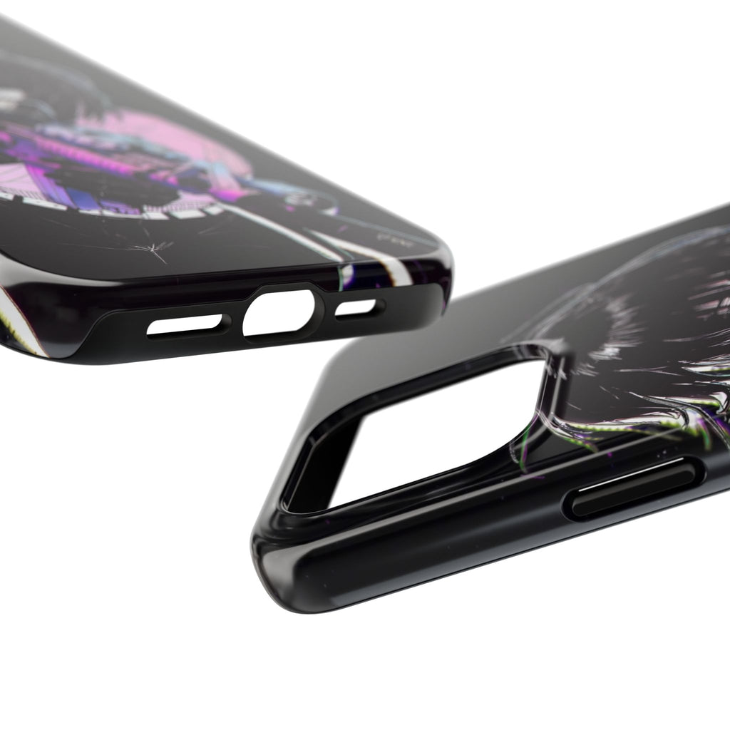 Anime-Style Tough Phone Cases with Edgy Designs, Perfect for Gamers, Cyberpunk Lovers, Gifts for Birthdays, Holidays, and Cosplay