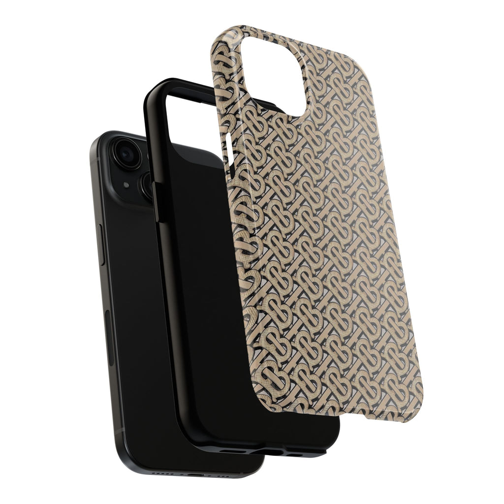 Elegant Interwoven Pattern Tough Phone Cases, Stylish Phone Covers, Durable Cases for Everyday Adventures, Gift for Phone Lovers