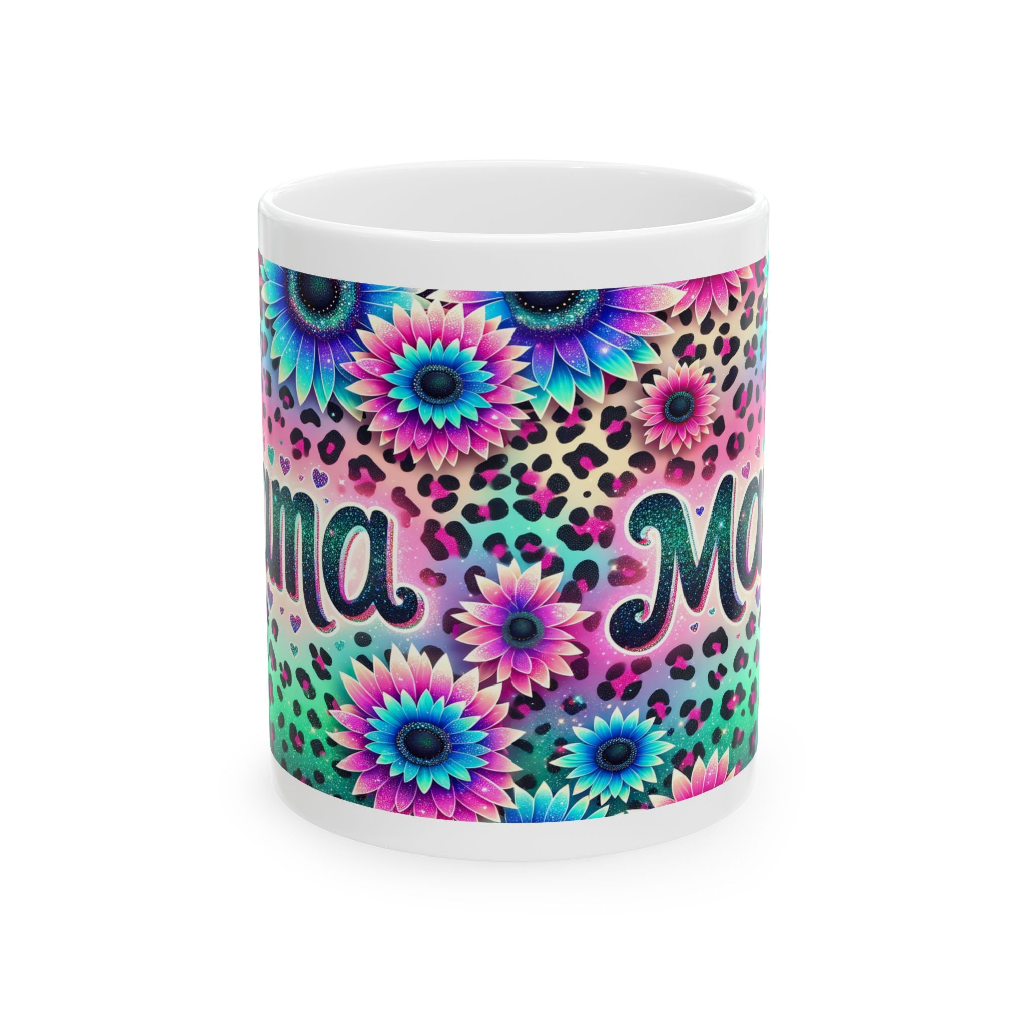 Colorful Floral Mama Mug - Perfect Gift for Moms, Birthday, Mother's Day, or Just Because, Personalized Mug, Tea or Coffee Lover