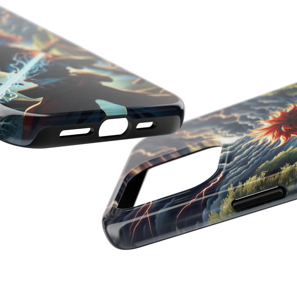 Epic Adventure Tough Phone Cases, Anime, Lightning Design, Durable Cover, Gift for Gamers, Festival Essential