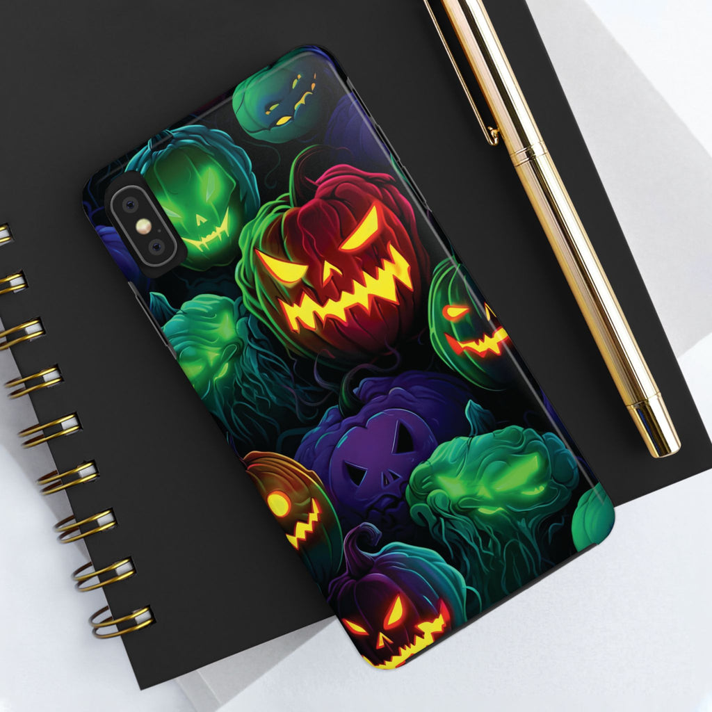 Halloween Pumpkin Phone Case, Spooky Fall Accessory, Tough Phone Cover, Halloween Gift, Pumpkin Decor