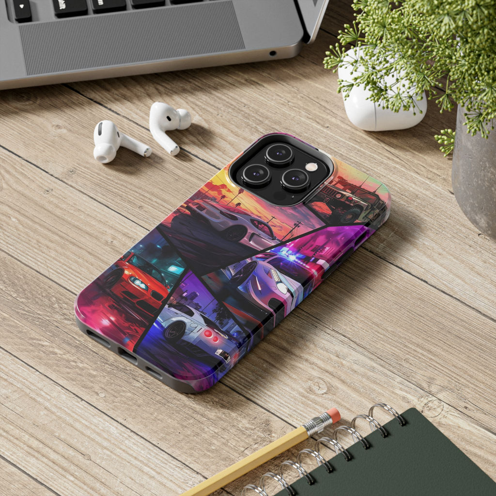 Vibrant Automotive Tough Phone Cases for Car Enthusiasts