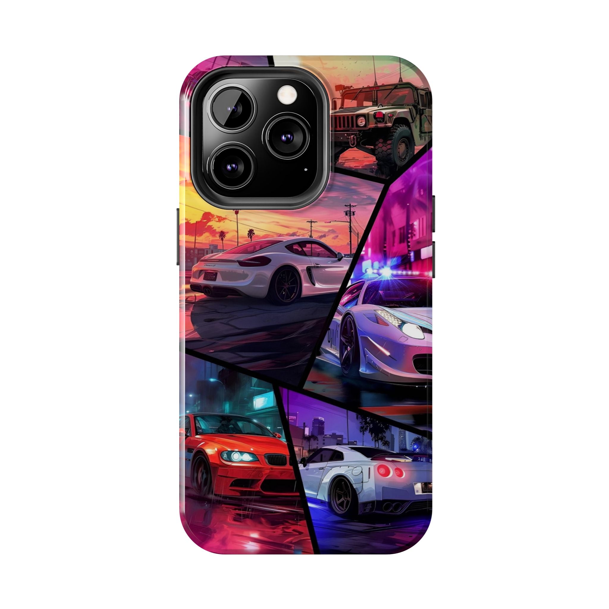 Vibrant Automotive Tough Phone Cases for Car Enthusiasts