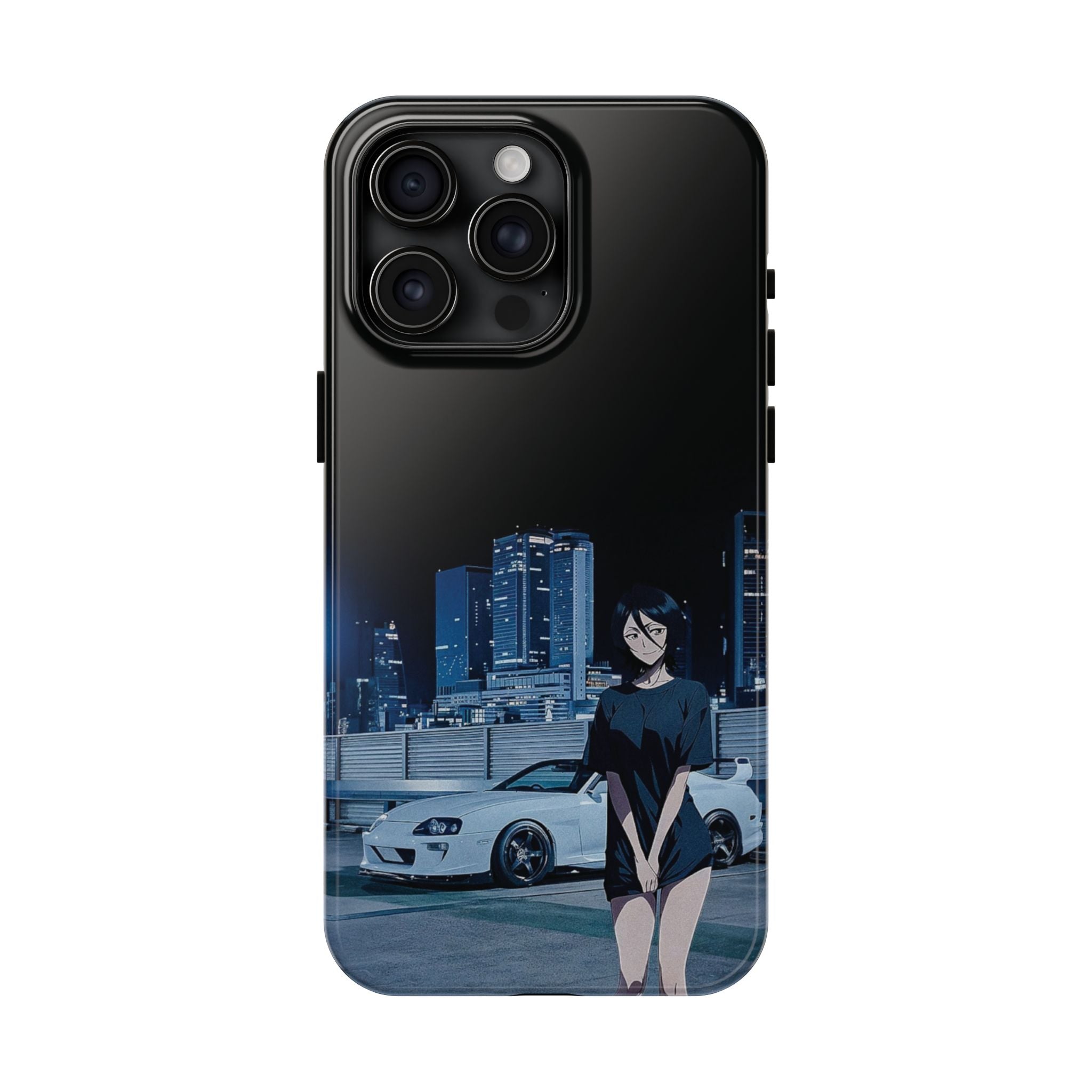 Anime-Inspired Tough Phone Case for Car Enthusiasts