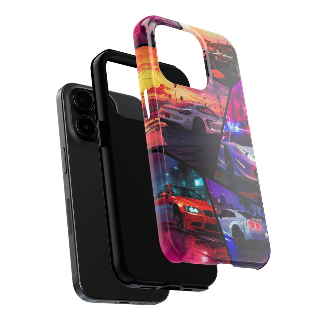 Vibrant Automotive Tough Phone Cases for Car Enthusiasts