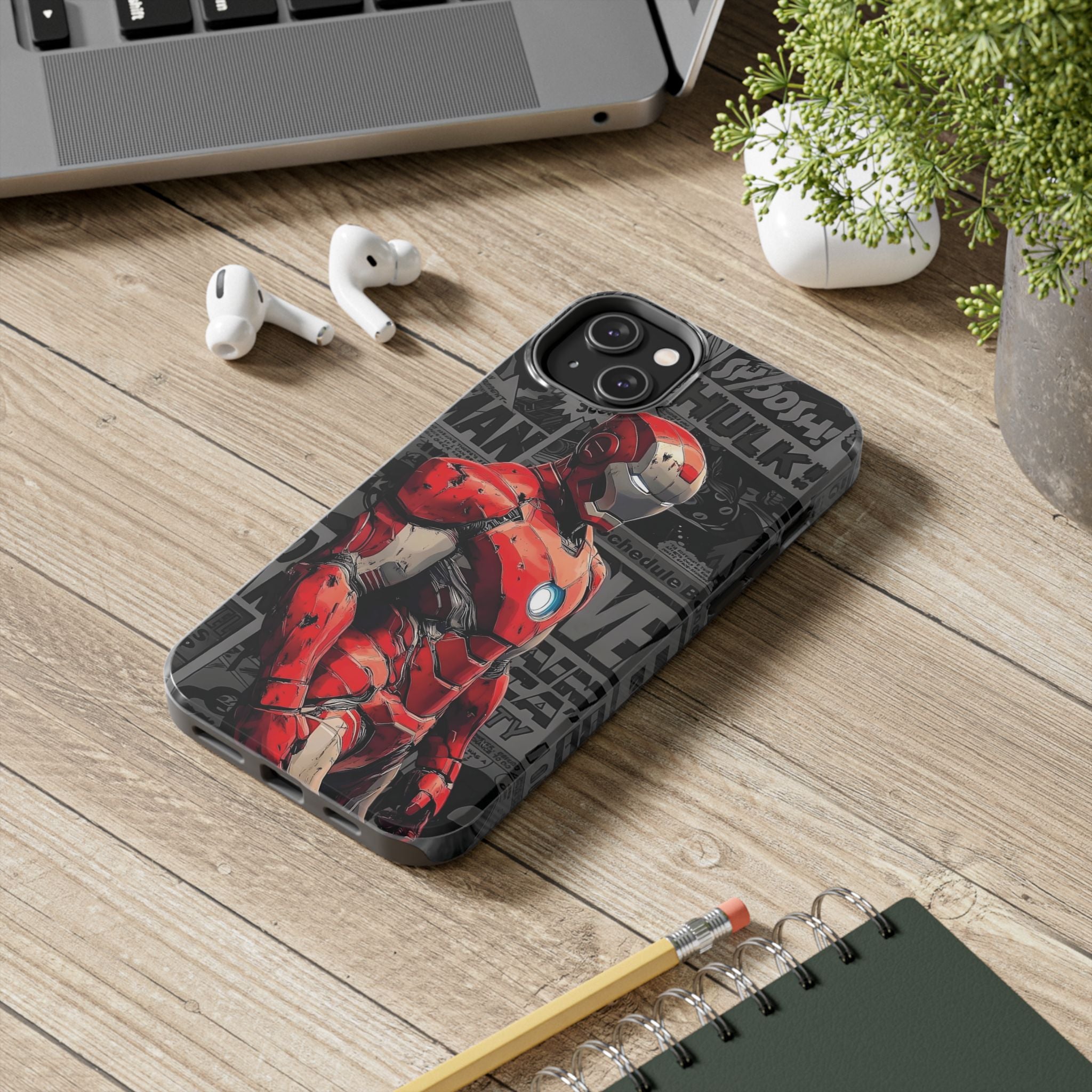 Iron Man Hero Tough Phone Cases - Durable, Stylish, Perfect for Marvel Fans, Geek Gifts, Comic Book Lovers, Unique Accessories