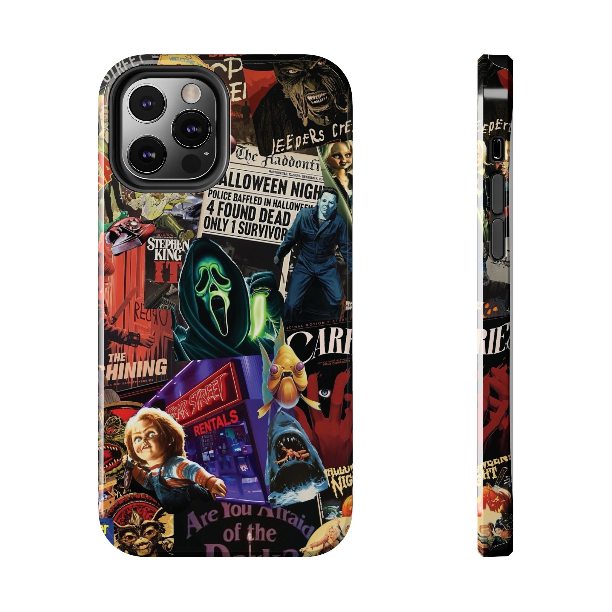 Spooky Horror Movie Phone Case | Tough Phone Cases for Horror Lovers, Halloween Gifts, Unique Accessories, Movie Night Essentials, [...]