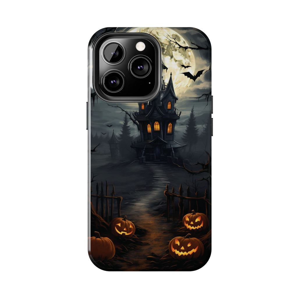 Halloween Haunted House Phone Cases, Tough Cases for Spooky Vibes, Gifts for Halloween Lovers, Ghostly Decor, Fall Accessories